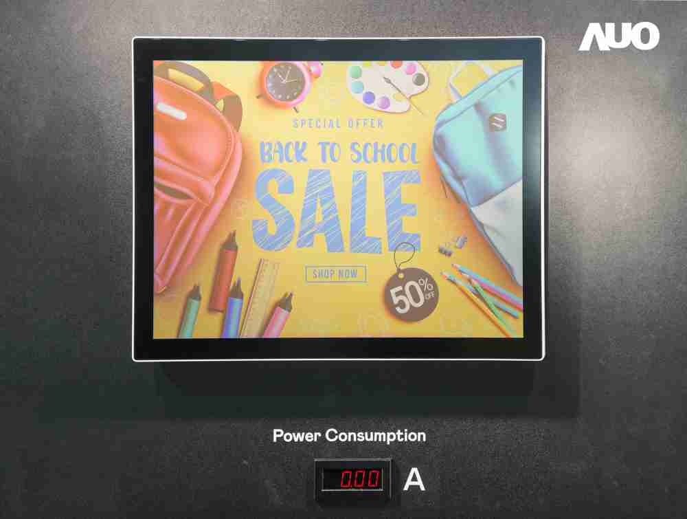 JDB电子展示胆固醇液晶超低耗能户外全彩显示器，，，ChLC（胆固醇液晶）以双稳态技术使静态显示零功耗，，，，具省电、、、、高彩度、、、、环保的特性，，，还整合软硬件系统解决方案，，，可透过单一云端平台管理